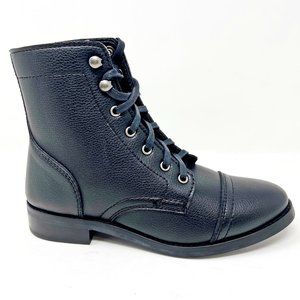 Thursday Boot Co Womens Black Vegan Leather Captain Handcrafted Leather